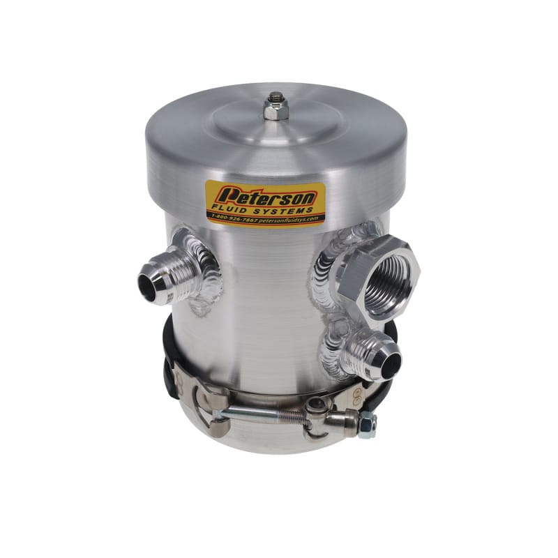 Peterson Fluid Systems — Peterson Fluid Systems Sealed Breather Can 2 x -10
SEALED BREATHER CAN