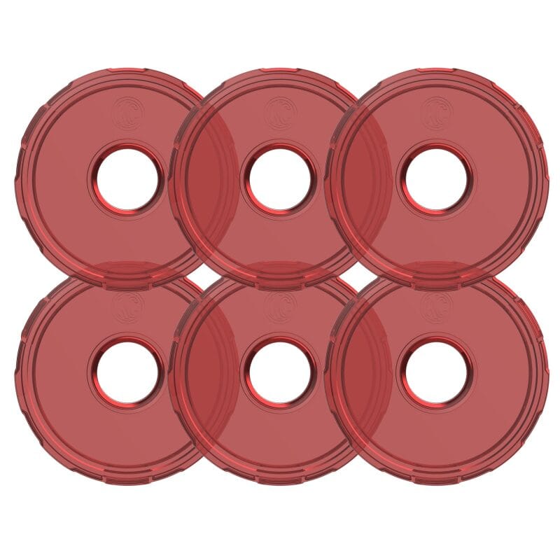 KC HiLiTES — KC HiLiTES Cyclone V2 LED - Replacement Lens - Red - 6-PK