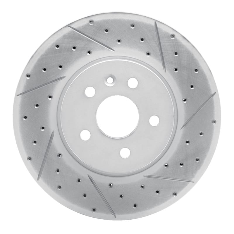 R1 Concepts — R1 13-22 Buick Encore Front Right Drilled & Slotted Geo-Carbon Rotor