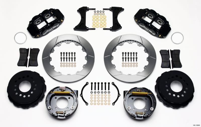 Wilwood — Wilwood Narrow Superlite 4R Rear P-Brk Kit 12.88in Chevy 12 Bolt w/ C-Clips Staggered mt
BRAKE KIT