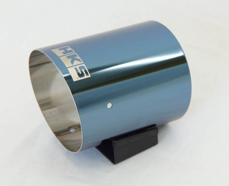 HKS — HKS Hi-Power SPEC-L Tail Tip Cover 94mm - Blue-SUS Tip
