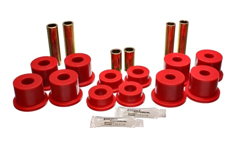 Energy Suspension — Energy Suspension Ford F-450 Spring Bushing Set - Red
Leaf Spring Bushing