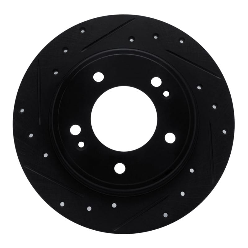 R1 Concepts — R1 17-25 Hyundai Elantra GT Rear Left Drilled & Slotted Black Brake Rotor
R1 Brake Rotor Drill