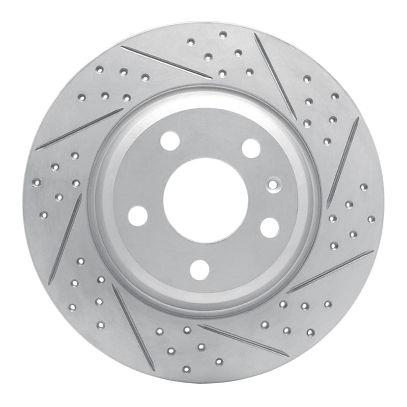 R1 Concepts — R1 08-25 Audi A4 (USA/Canada) Rear Right Drilled & Slotted Geo-Carbon Rotor