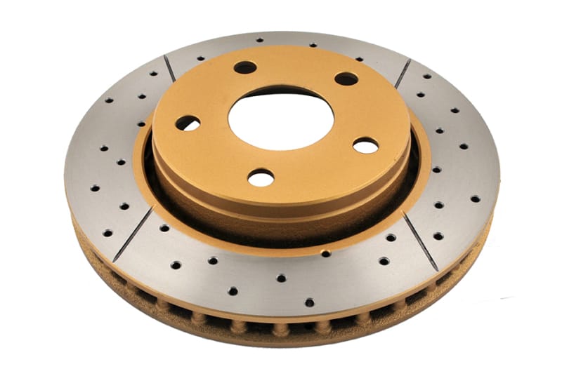 DBA — DBA 07-17 Jeep Wrangler Front Drilled & Slotted Street Series X-Gold Rotor
X Street Series
Brake Rotor