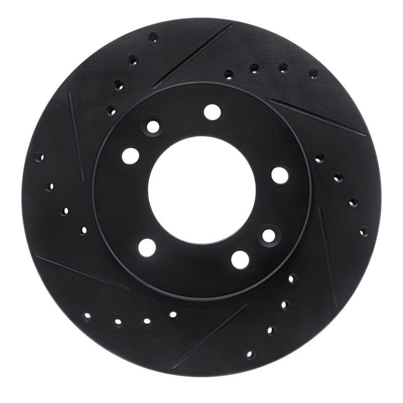 R1 Concepts — R1 86-91 Mazda RX-7 Front Left Drilled & Slotted Black Brake Rotor
R1 Brake Rotor Drill