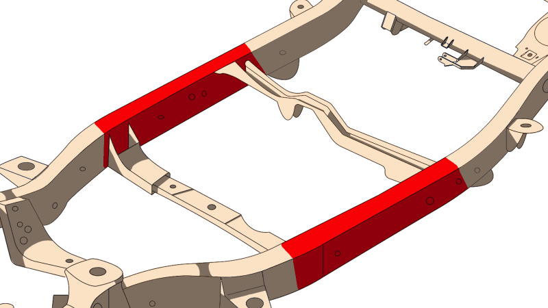 RustBuster — Rust Buster 2003-2009 Toyota 4Runner Center Frame Repair Kit - Right