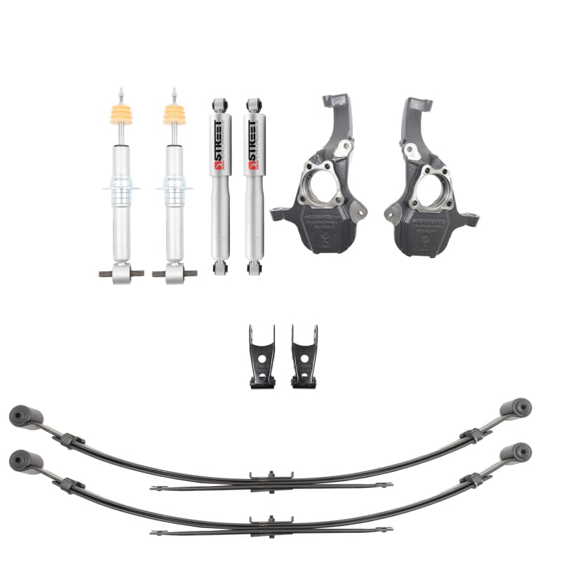 Belltech — Belltech LOWERING KIT 2019+ GM Silverado/Sierra 1500 2WD/4WD -2-4in F / -4in R w/ Street Perf Shocks
LOWERING KIT