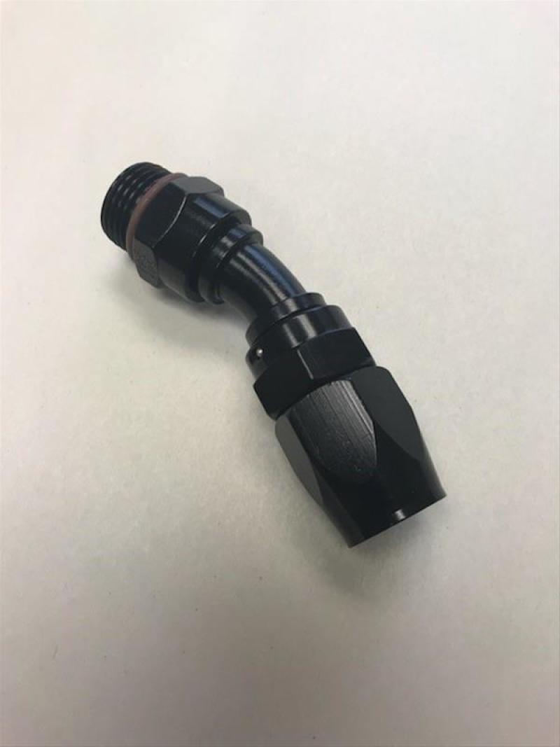 Fragola — Fragola -10AN Male Rad. Fitting x 30 Degree Pro-Flow Hose End - Black