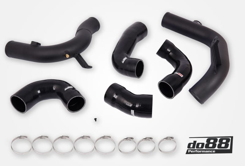 do88 — do88 Audi/Seat/Skoda/Volkswagen 1.8T/2.0T (MQB) do88 Intercooler Pressure Pipes w/Black Hoses
