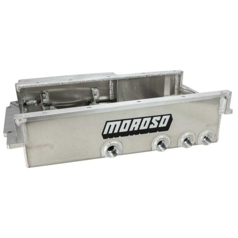 Moroso — Moroso Dart LS Next/Next 2 Non-Skirted Drag Race Dry Sump 6in Deep 4P/U Aluminum Oil Pan