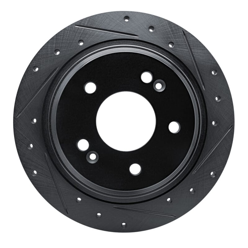 R1 Concepts — R1 18-25 Hyundai Kona Rear Right Drilled & Slotted Black Brake Rotor
R1 Brake Rotor Drill