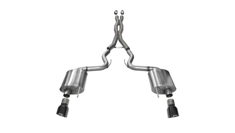 CORSA Performance — Corsa 2015-2017 Ford Mustang GT 5.0 3in Cat Back Exhaust Black Dual Tips (Sport)
Exhaust