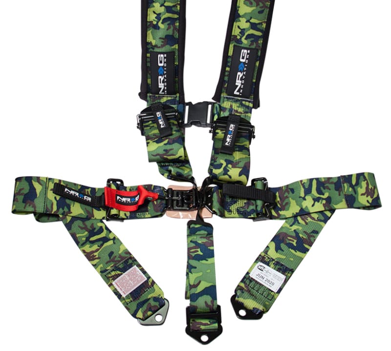 NRG — NRG SFI 16.1 5pt 3in. Seat Belt Harness/ Latch Link - Camo