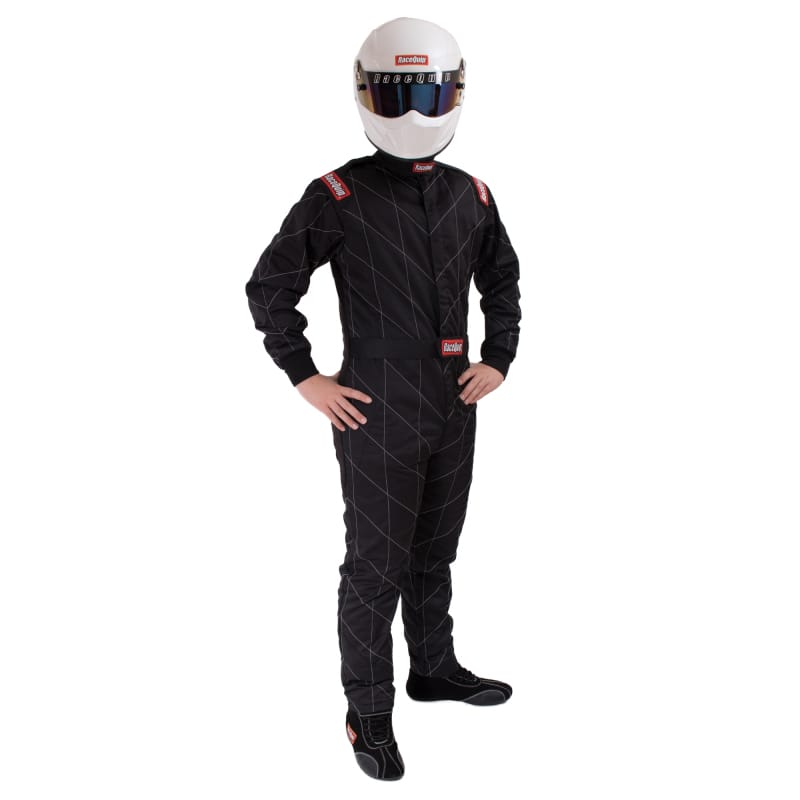 Racequip — RaceQuip Black Chevron-5 Suit SFI-5 - XLG