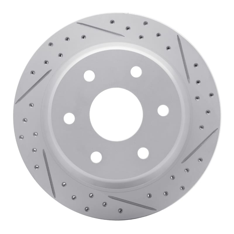 R1 Concepts — R1 99-07 Chevrolet Silverado 1500 Rear Right Drilled & Slotted Geo-Carbon Rotor