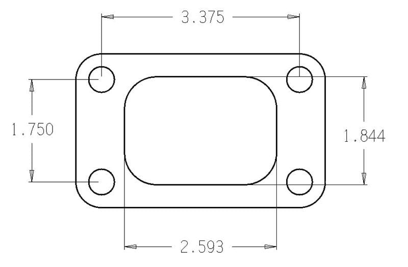 Cometic Gasket — Garrett T3 Turbo Inlet Flange Gasket
