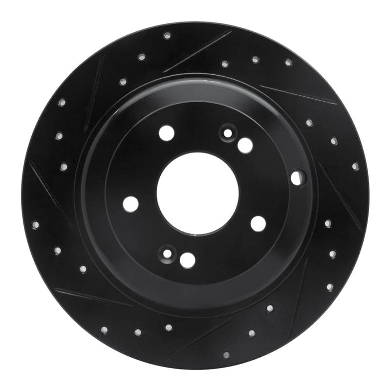 R1 Concepts — R1 10-16 Hyundai Genesis Coupe Rear Left Drilled & Slotted Black Brake Rotor
R1 Brake Rotor Drill