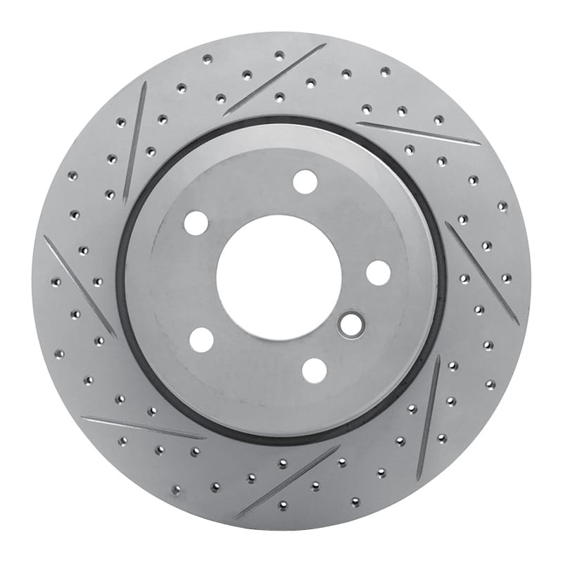 R1 Concepts — R1 06-10 BMW 535Xi Rear Left Drilled & Slotted Geo-Carbon Rotor