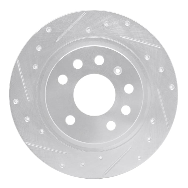 R1 Concepts — R1 03-11 Cadillac BLS (Mexico) Rear Left Drilled & Slotted Silver Brake Rotor
R1 Brake Rotor Drill