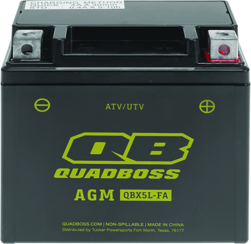 QuadBoss — Maintenance-Free AGM Battery, HTX5L-FA-QB, 4Ah, 12V