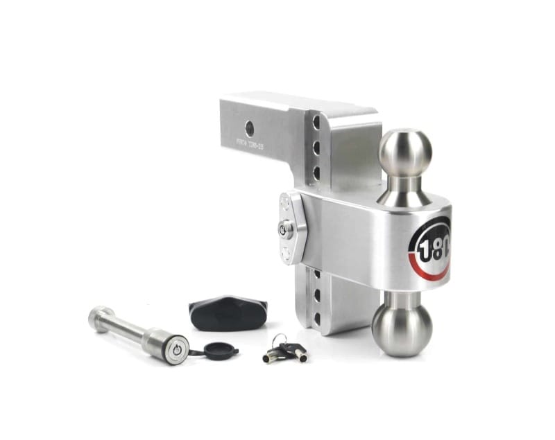 Weigh Safe — Weigh Safe 180 Hitch 6in Drop Hitch & 2.5in Shank (10K/18.5K GTWR) w/WS05 - Aluminum
