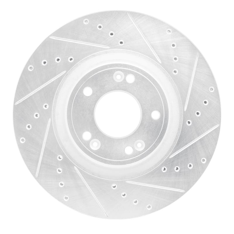 R1 Concepts — R1 09-14 Hyundai Genesis Sedan Front Right Drilled & Slotted Silver Brake Rotor
R1 Brake Rotor Drill