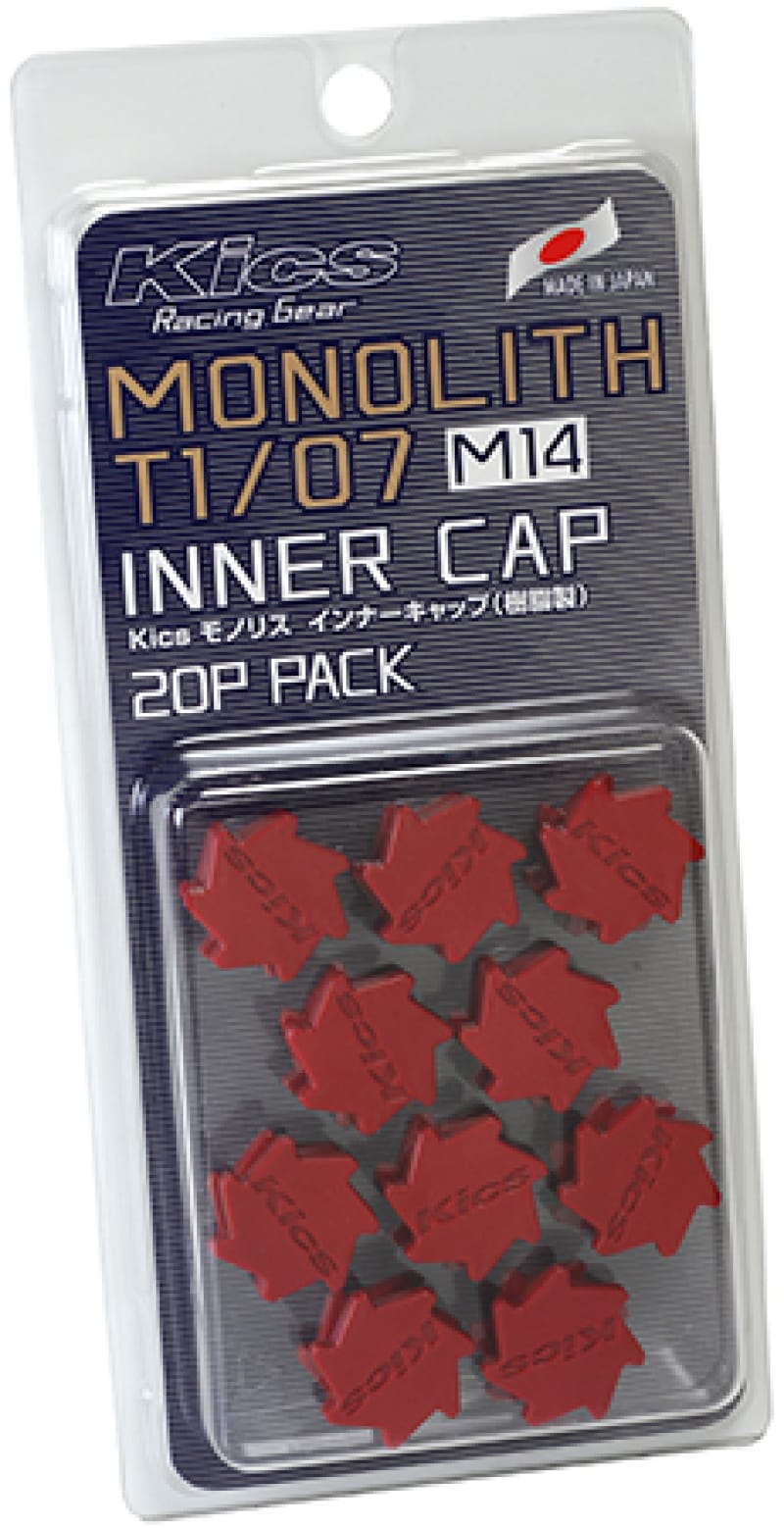 Project Kics — Project Kics M14 Monolith Cap - Red (Only Works For M14 Monolith Lugs) - 20 Pcs