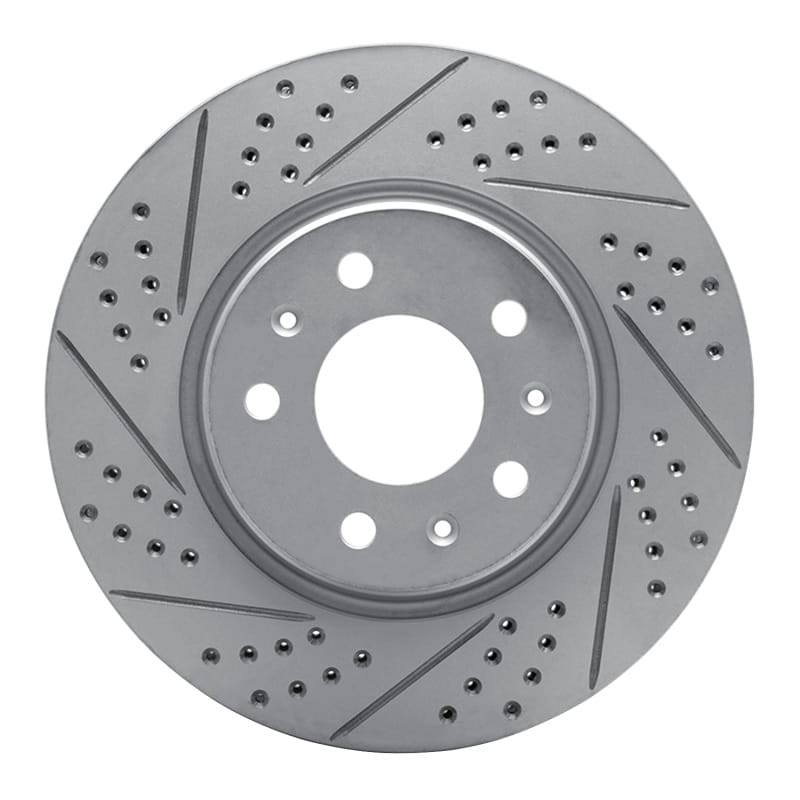 R1 Concepts — R1 03-08 Cadillac Cts Front Left Drilled & Slotted Geo-Carbon Rotor