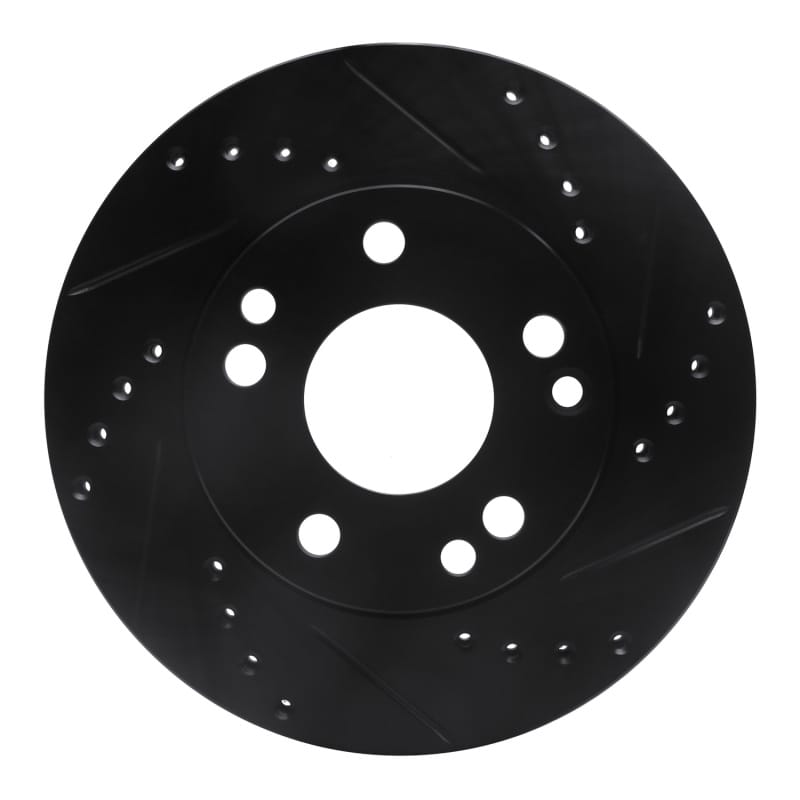 R1 Concepts — R1 87-93 Mercedes-Benz 190D Front Right Drilled & Slotted Black Brake Rotor
R1 Brake Rotor Drill