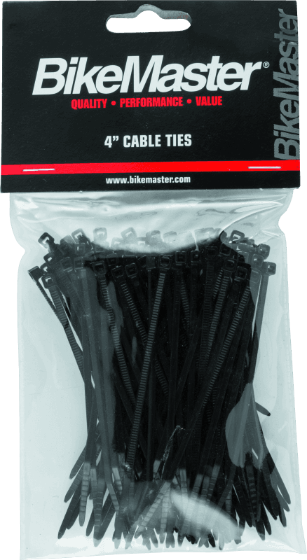 BikeMaster — 4", Black, 100 pack