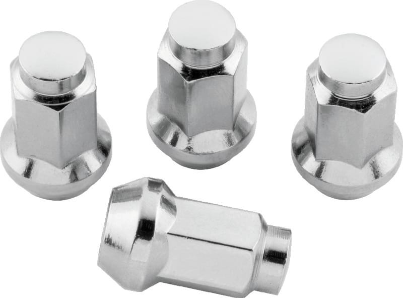 QuadBoss — QuadBoss Lug Nuts 3/8in-24 - 14mm-Od - Chrome - Box of 4
