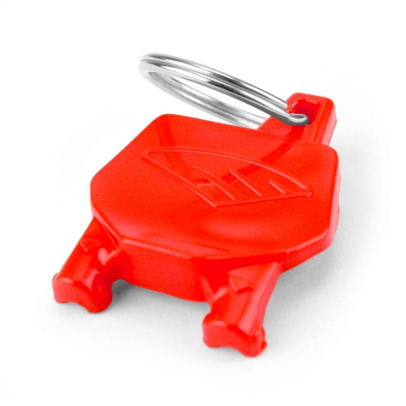 Cycra — Cycra Key Ring with Number Plate - Red