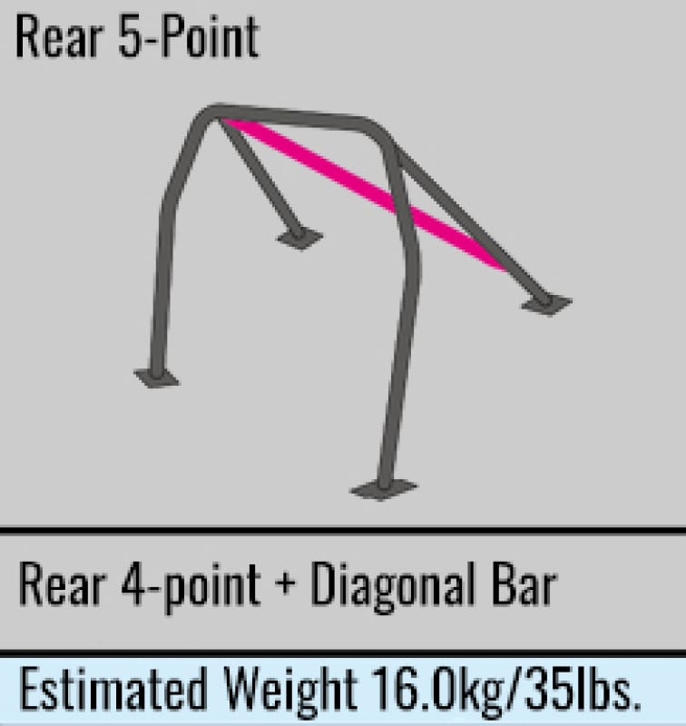 Cusco — Cusco SFTY21 Roll Cage 2-Pssgr 5-Point Nissan GT-R (R33) (S/O / No Cancel)
