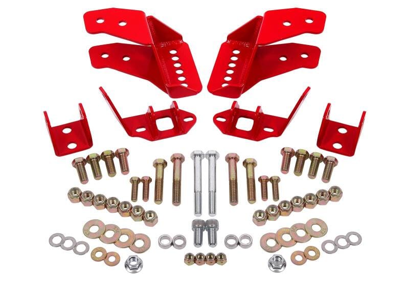 BMR Suspension — BMR 78-87 G-Body Coilover Conversion Kit Rear Adjustable Shock Mount Without CAB - Red