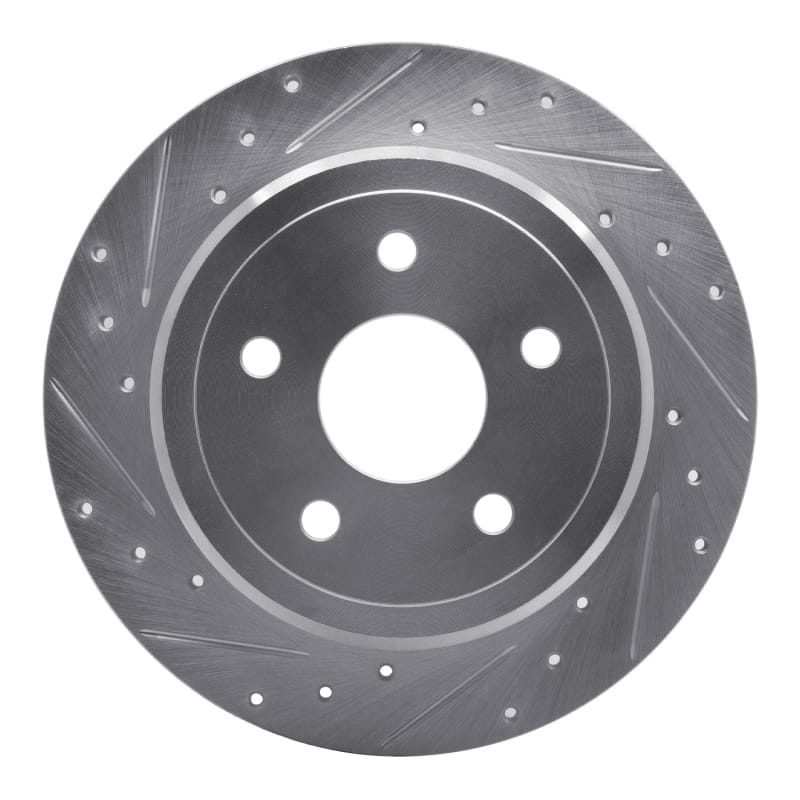 R1 Concepts — R1 05-10 Jeep Commander Rear Left Drilled & Slotted Silver Brake Rotor
R1 Brake Rotor Drill