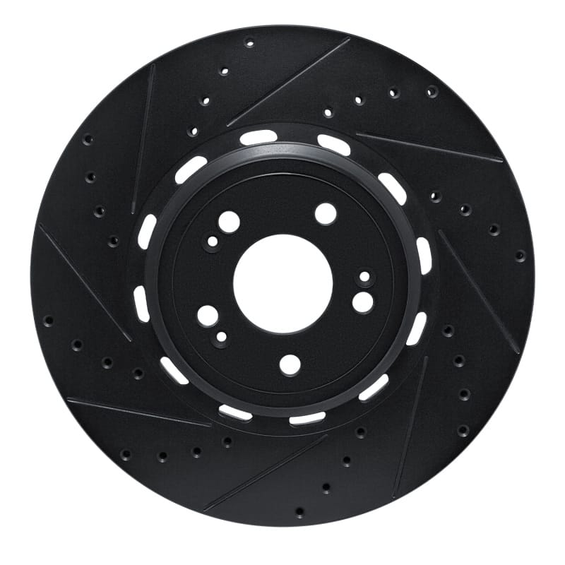 R1 Concepts — R1 21-26 Genesis Electrified GV70 Front Left Drilled & Slotted Black Brake Rotor
R1 Brake Rotor Drill