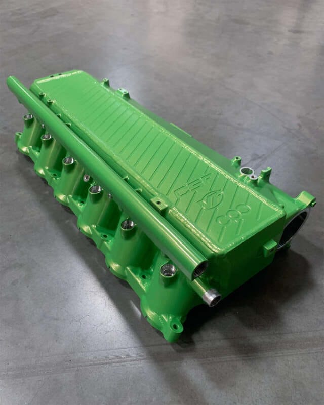 CSF — CSF BMW Gen 1 B58 Charge-Air-Cooler Manifold - Lime Juice Green