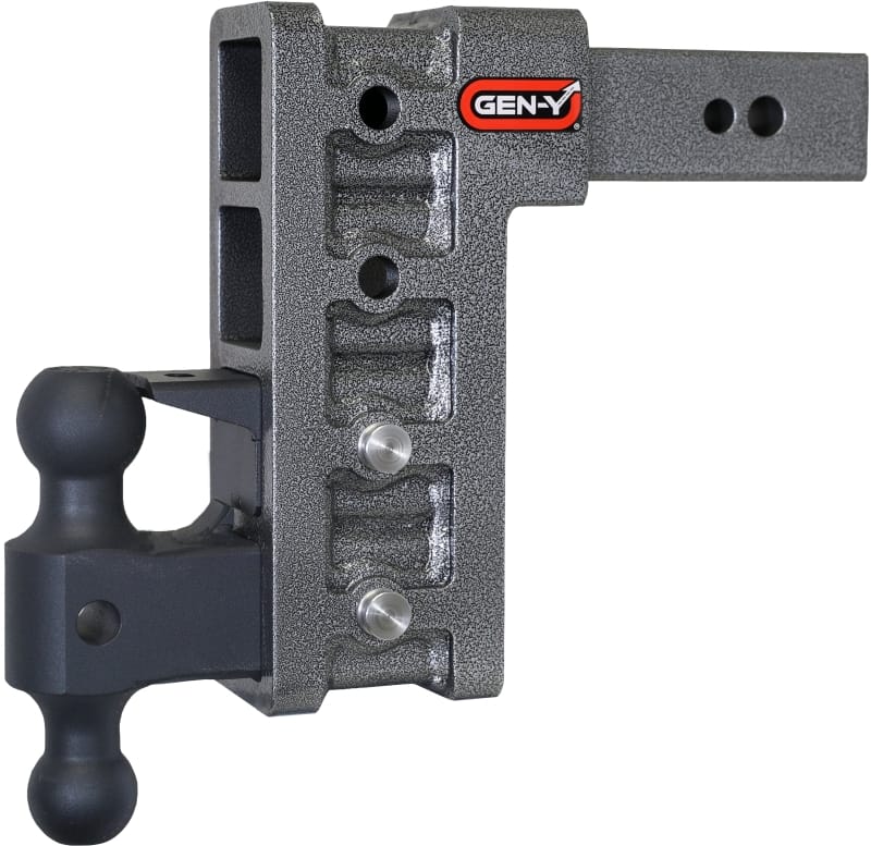 GEN-Y Hitch — Gen-Y Mega Duty 2.5in Shank 9in Drop 3.5K TW 32K Hitch w/GH-0161 Dual-Ball/Pintle Lock
Drop Hitch