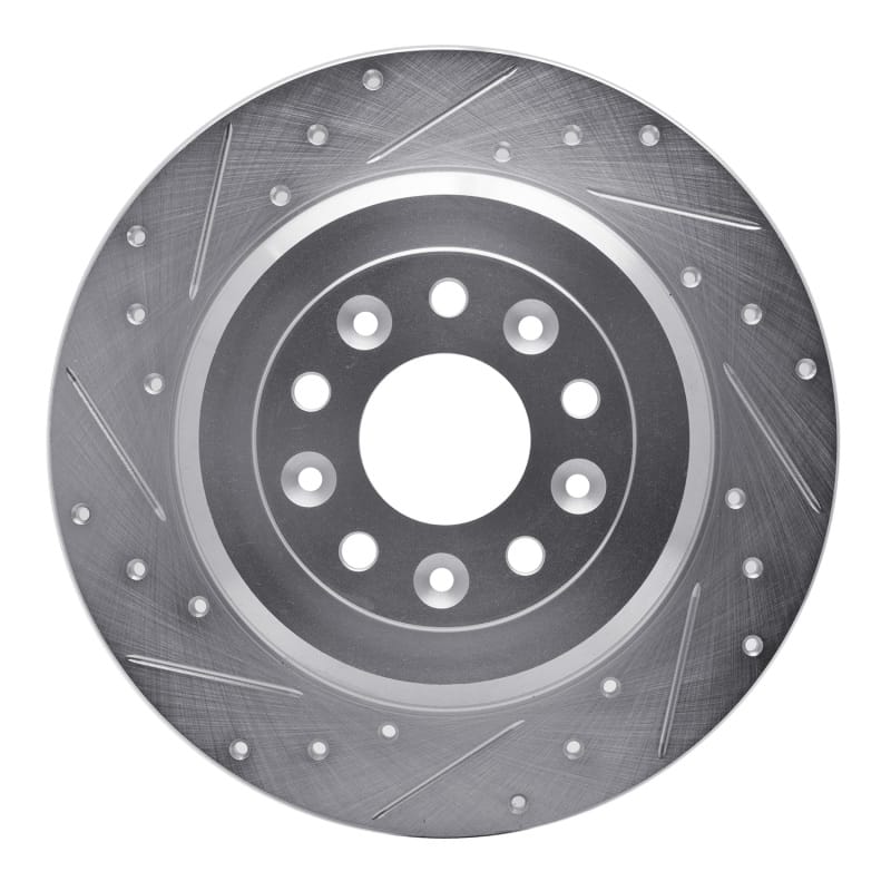 R1 Concepts — R1 05-19 Ford Explorer Rear Left Drilled & Slotted Silver Brake Rotor
R1 Brake Rotor Drill