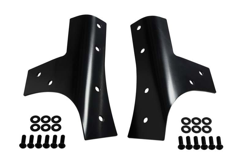 Kentrol — Kentrol 07-18 Jeep Wrangler JK Windshield Supports Pair - Powdercoat Black