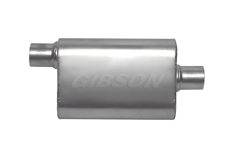 Gibson — Gibson CFT Superflow Offset/Center Oval Muffler - 4x9x18in/3in Inlet/3in Outlet - Stainless
Muffler