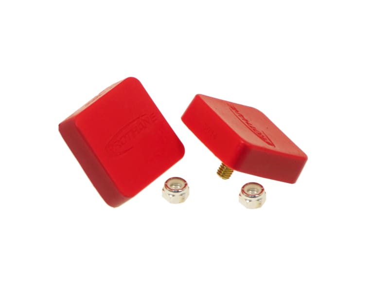 Prothane — Prothane Universal Bump Stop 5/8X2X2 Sqr w/ Ctr Stud - Red
BUMP STOPS
