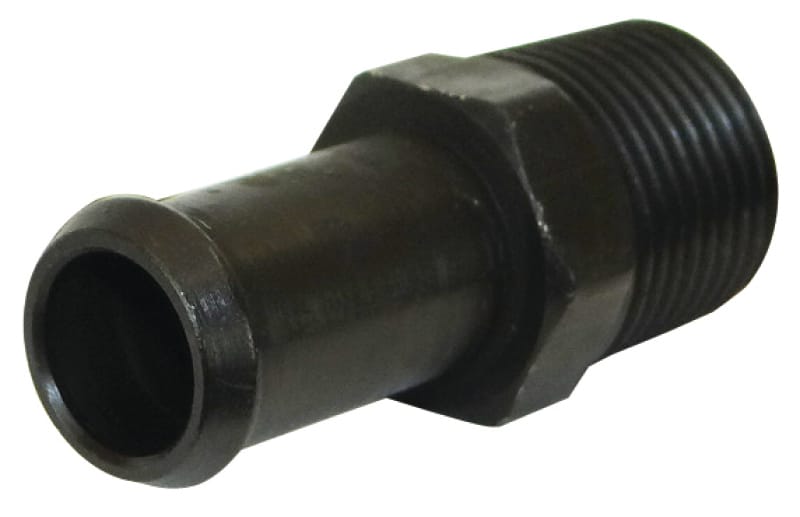 Moroso — Moroso Air/Oil Separator Fuel Line Fitting - 3/8in to 1/2in Hose - Straight - Black - Single