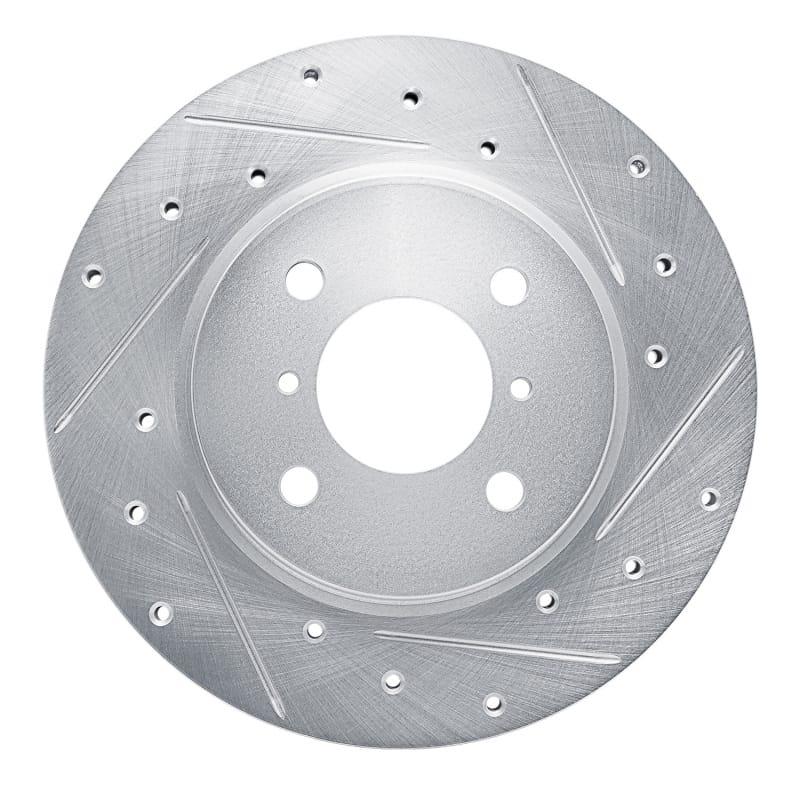 R1 Concepts — R1 16-23 Suzuki SWIFT (Mexico) Front Right Drilled & Slotted Silver Brake Rotor