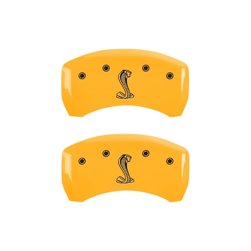 MGP — MGP Rear set 2 Caliper Covers Engraved Rear Tiffany Snake Yellow finish black ch
Caliper Covers