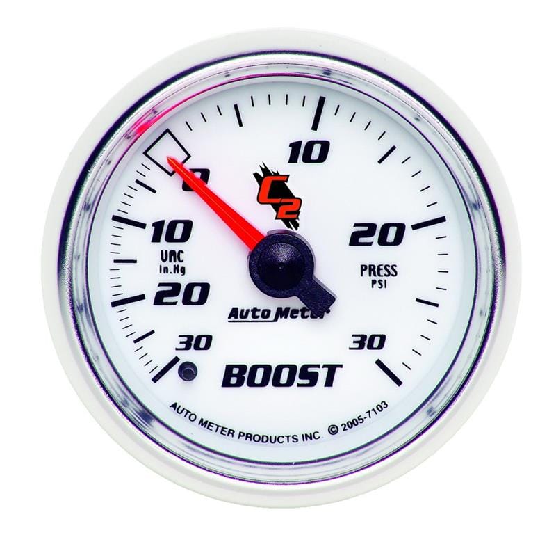 AutoMeter — Autometer C2 52mm 30 PSI Mechanical Boost and Vacuum Gauge
GA 2" BST 30PSI M C2