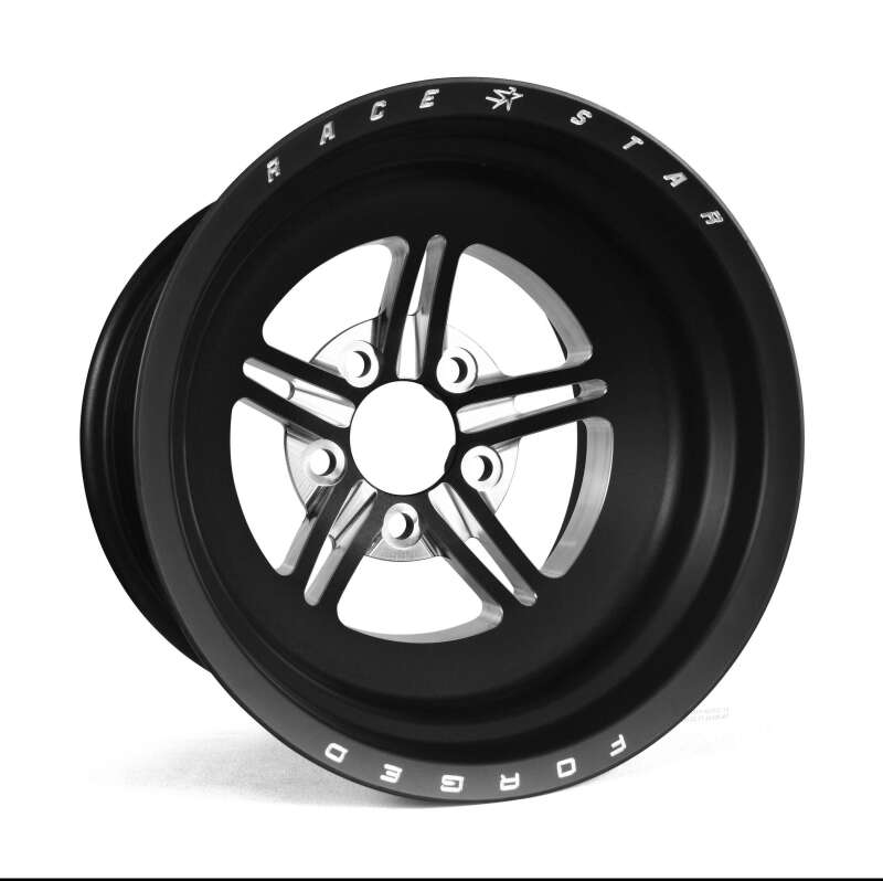 Race Star — Race Star 63 Pro Forged 15x12 NBL Sportsman 5x4.50 BC / 4.00 BS Wheel - Black Anodized/Machined