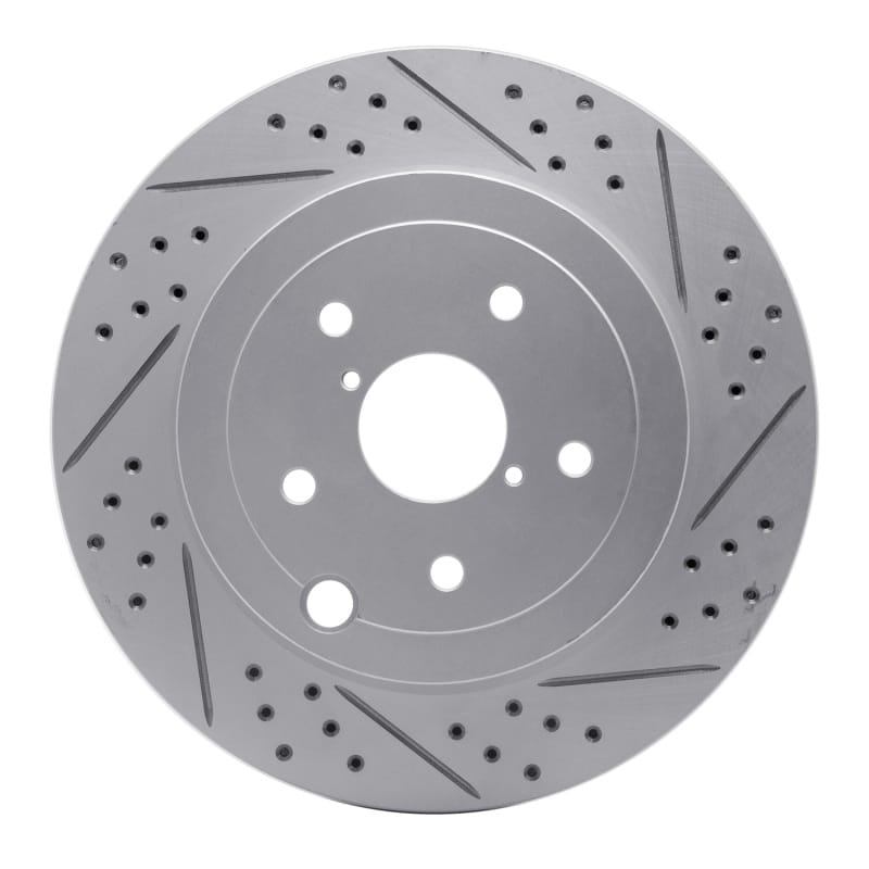 R1 Concepts — R1 08-20 Subaru WRX Sti Rear Right Drilled & Slotted Geo-Carbon Rotor