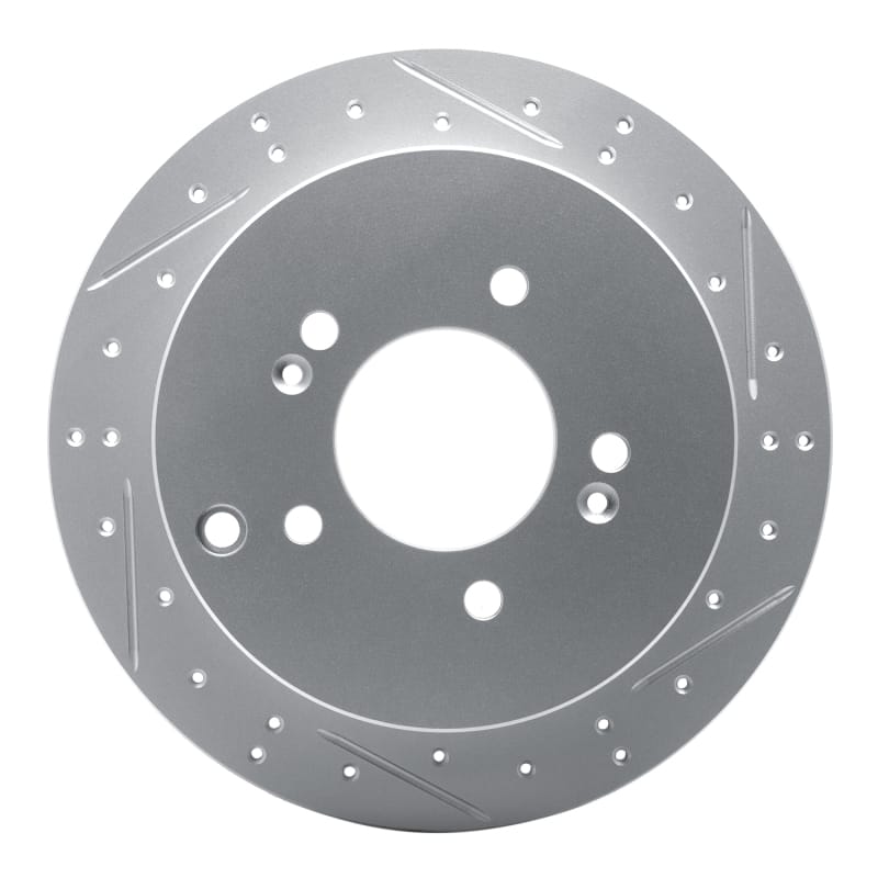 R1 Concepts — R1 01-16 Hyundai Santa Fe Rear Right Drilled & Slotted Geo-Carbon Rotor